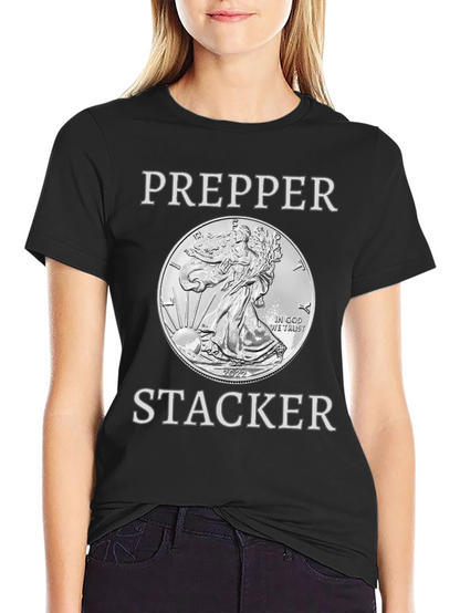 Prepper Stacker 2022 Silver Coin T-Shirt
