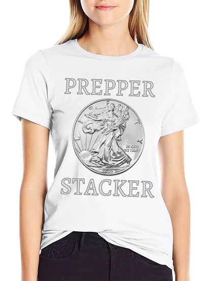 Prepper Stacker 2022 Silver Coin T-Shirt