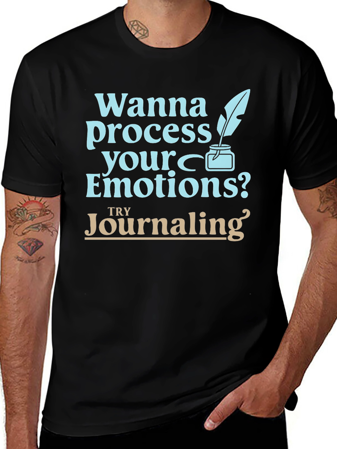 Process Emotions Journaling Graphic Tee