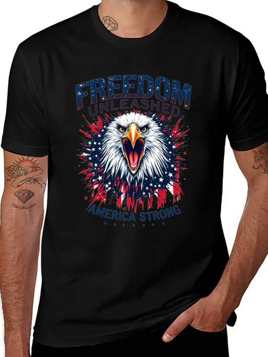 Patriotic Eagle T-Shirt - Freedom Unleashed Tee