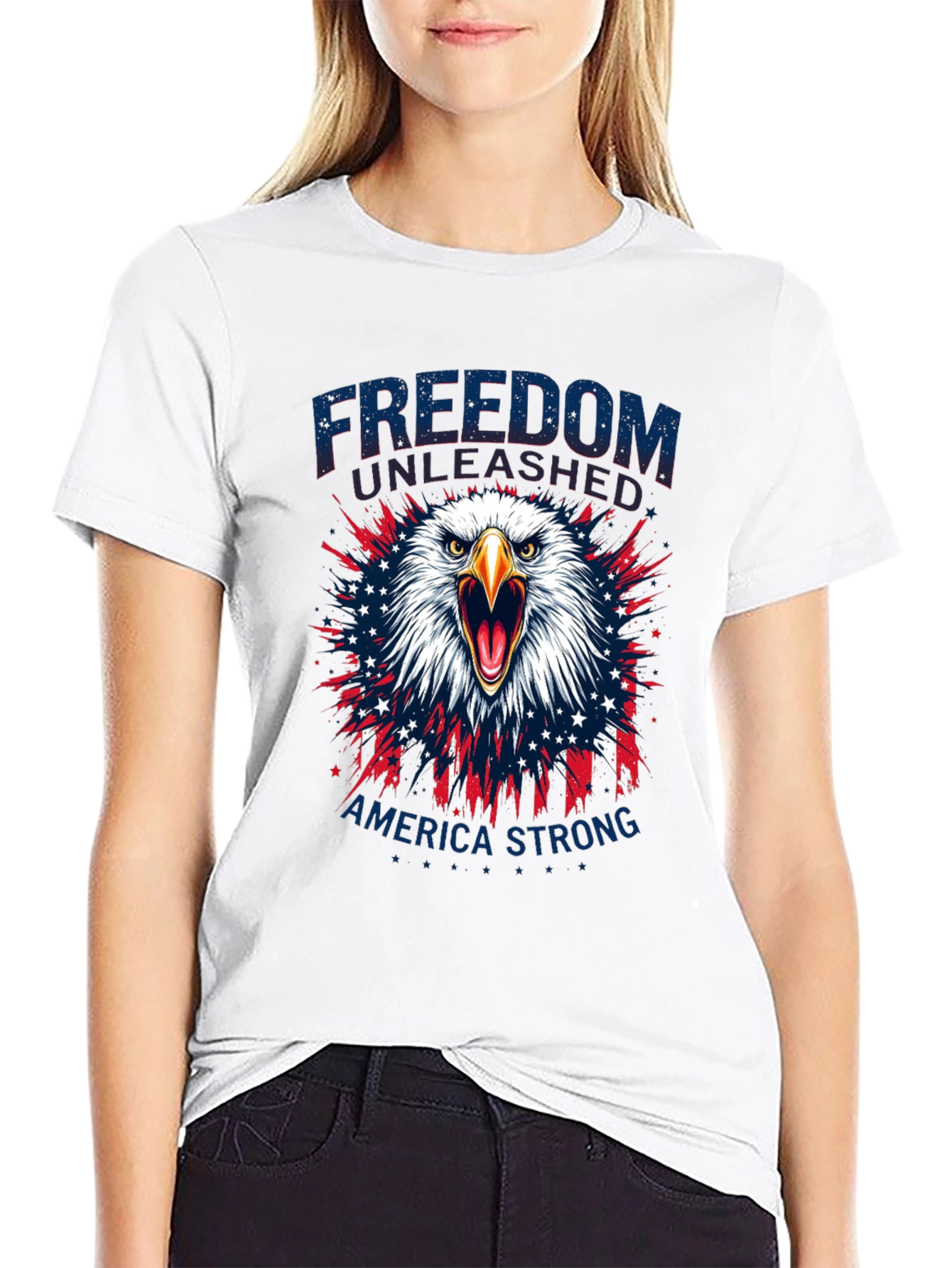 Patriotic Eagle T-Shirt - Freedom Unleashed Tee
