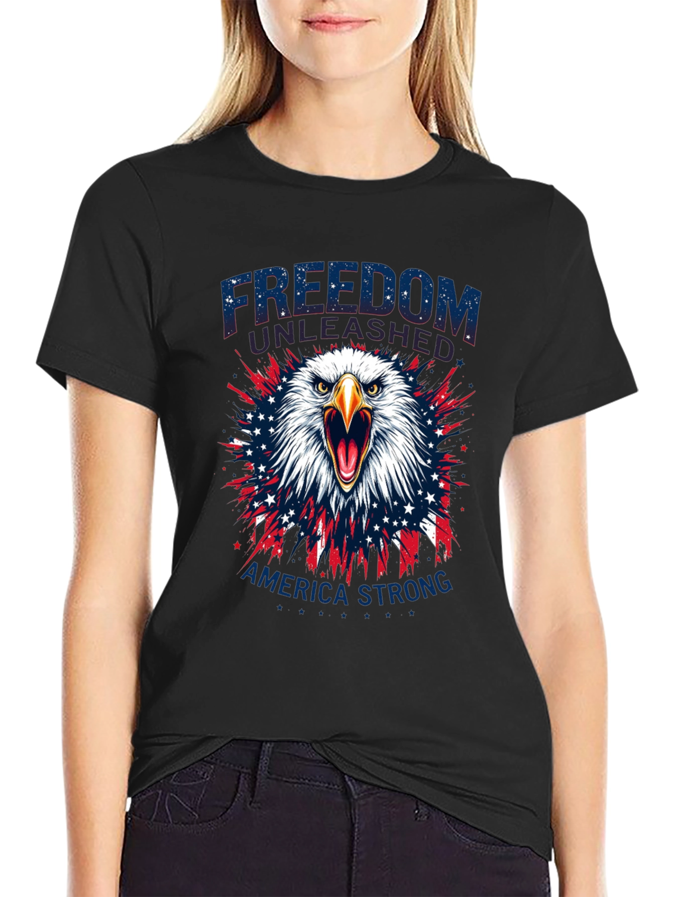 Patriotic Eagle T-Shirt - Freedom Unleashed Tee
