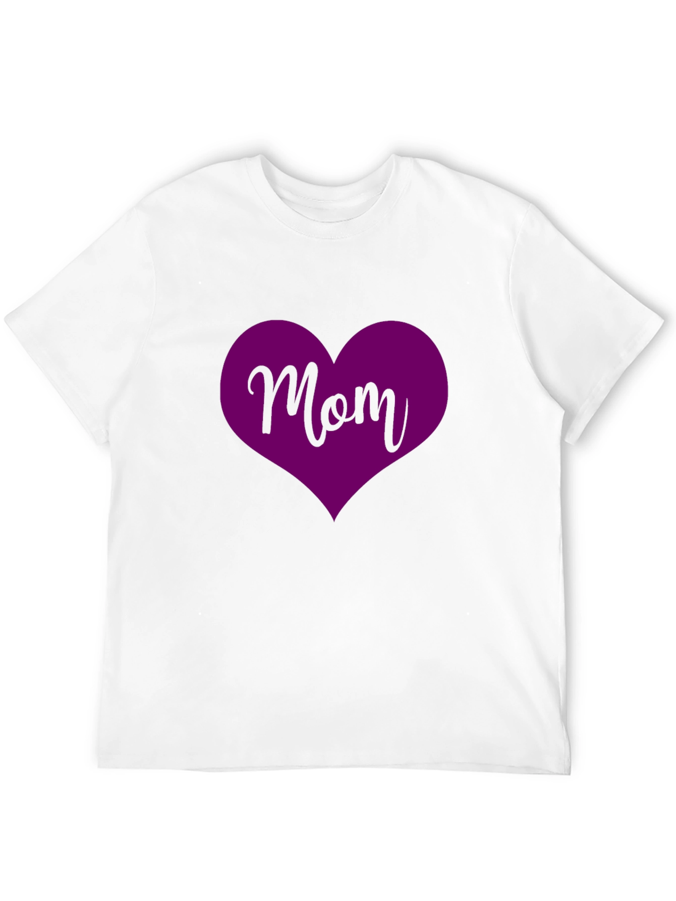 Mom Heart T-Shirt - Black Stylish and Comfortable
