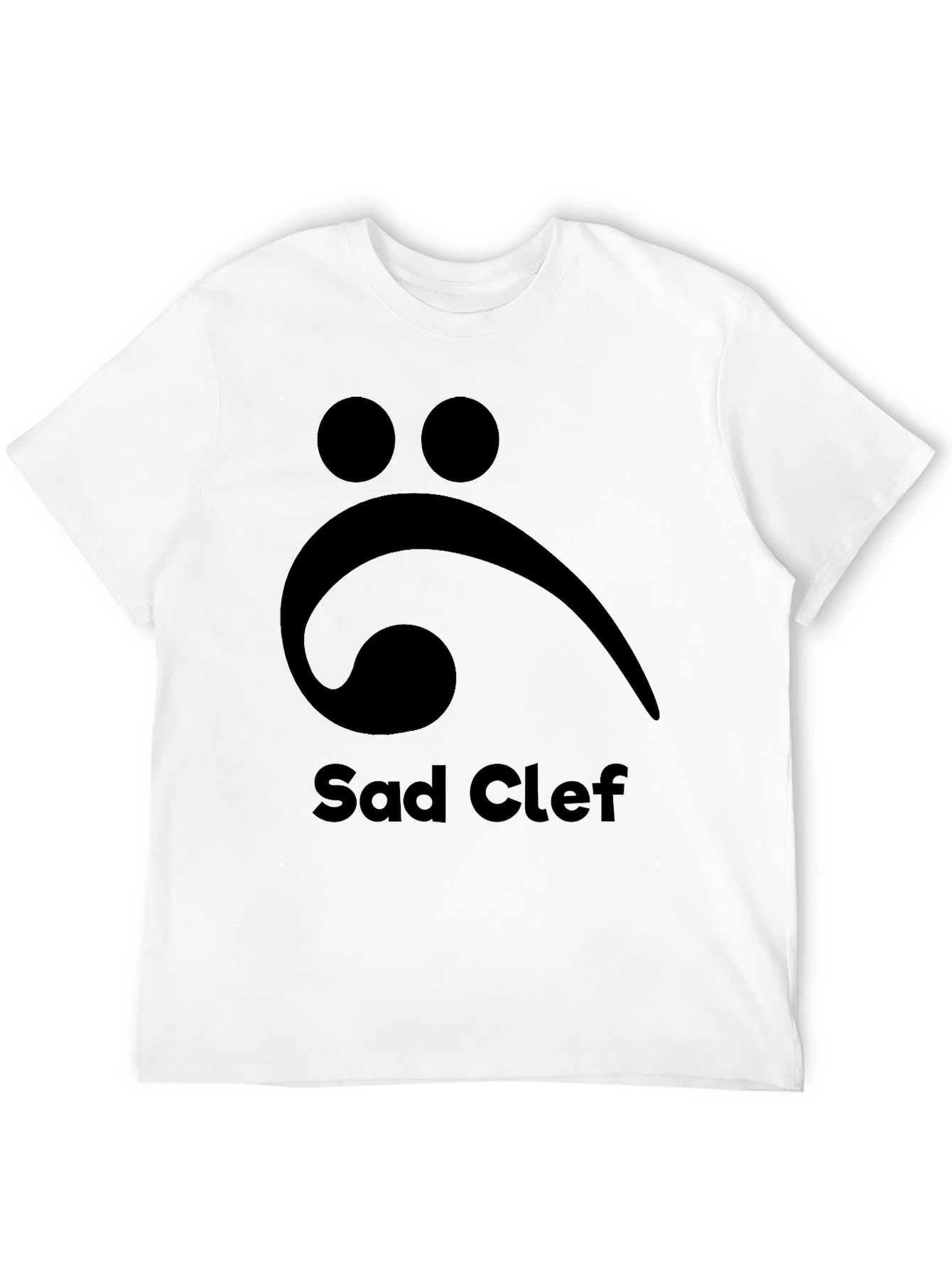 Sad Clef T-Shirt: Music Lovers Melancholy