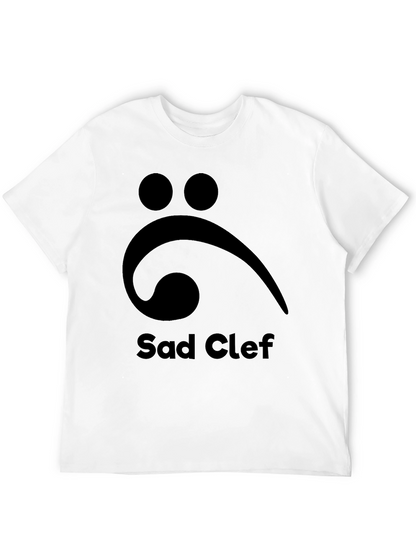 Sad Clef T-Shirt: Music Lovers Melancholy