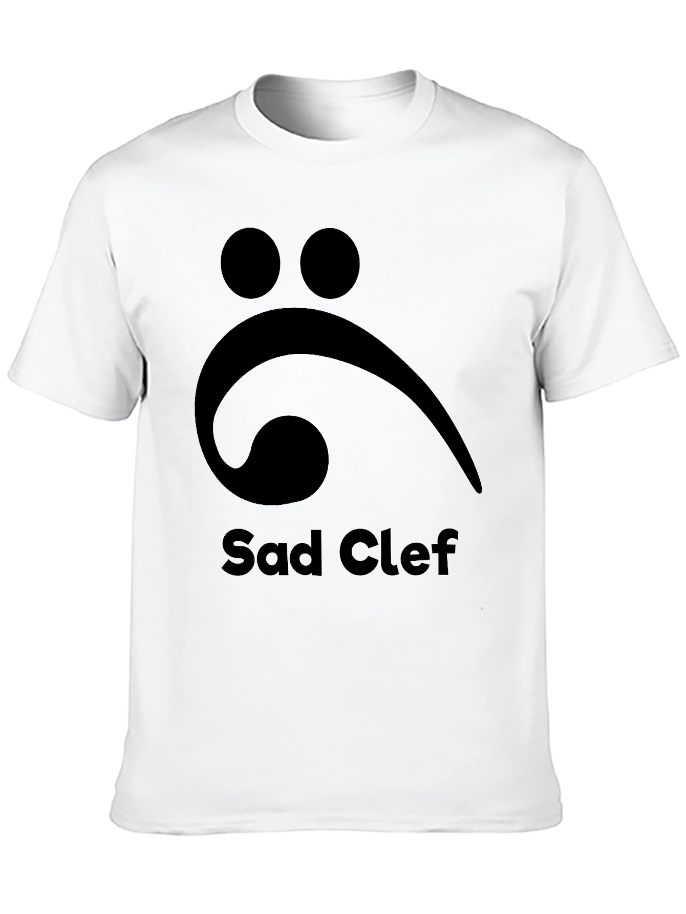 Sad Clef T-Shirt: Music Lovers Melancholy
