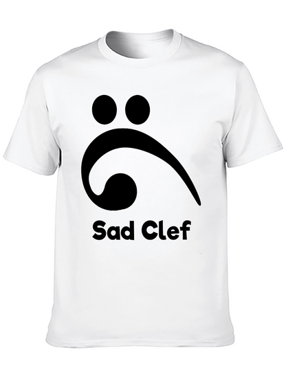Sad Clef T-Shirt: Music Lovers Melancholy