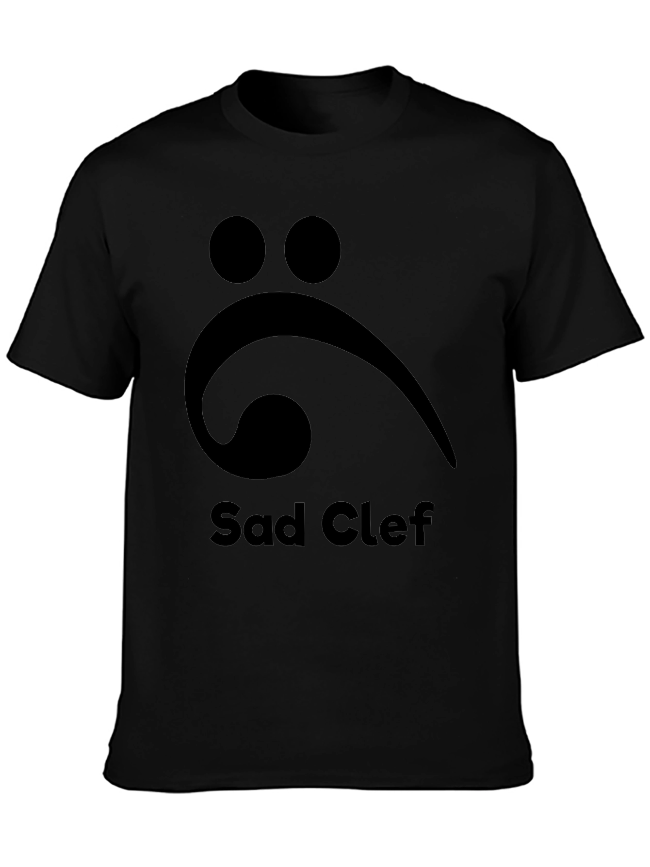 Sad Clef T-Shirt: Music Lovers Melancholy