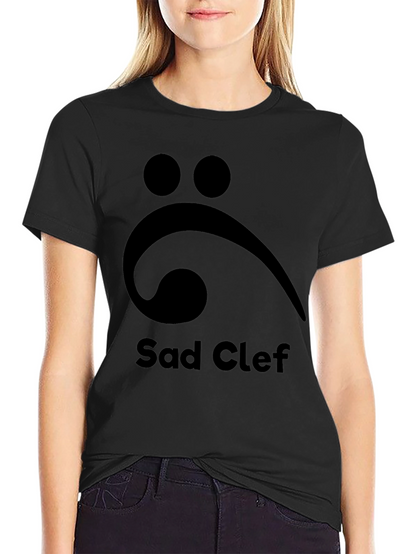 Sad Clef T-Shirt: Music Lovers Melancholy