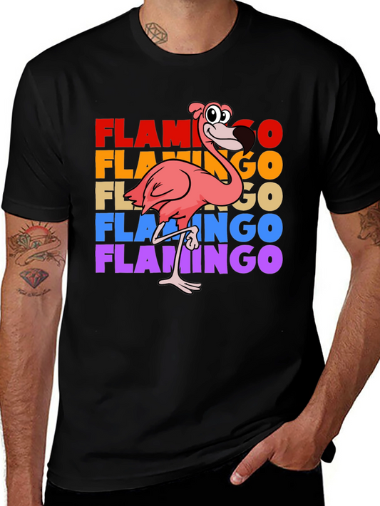 Retro Flamingo Graphic T-Shirt