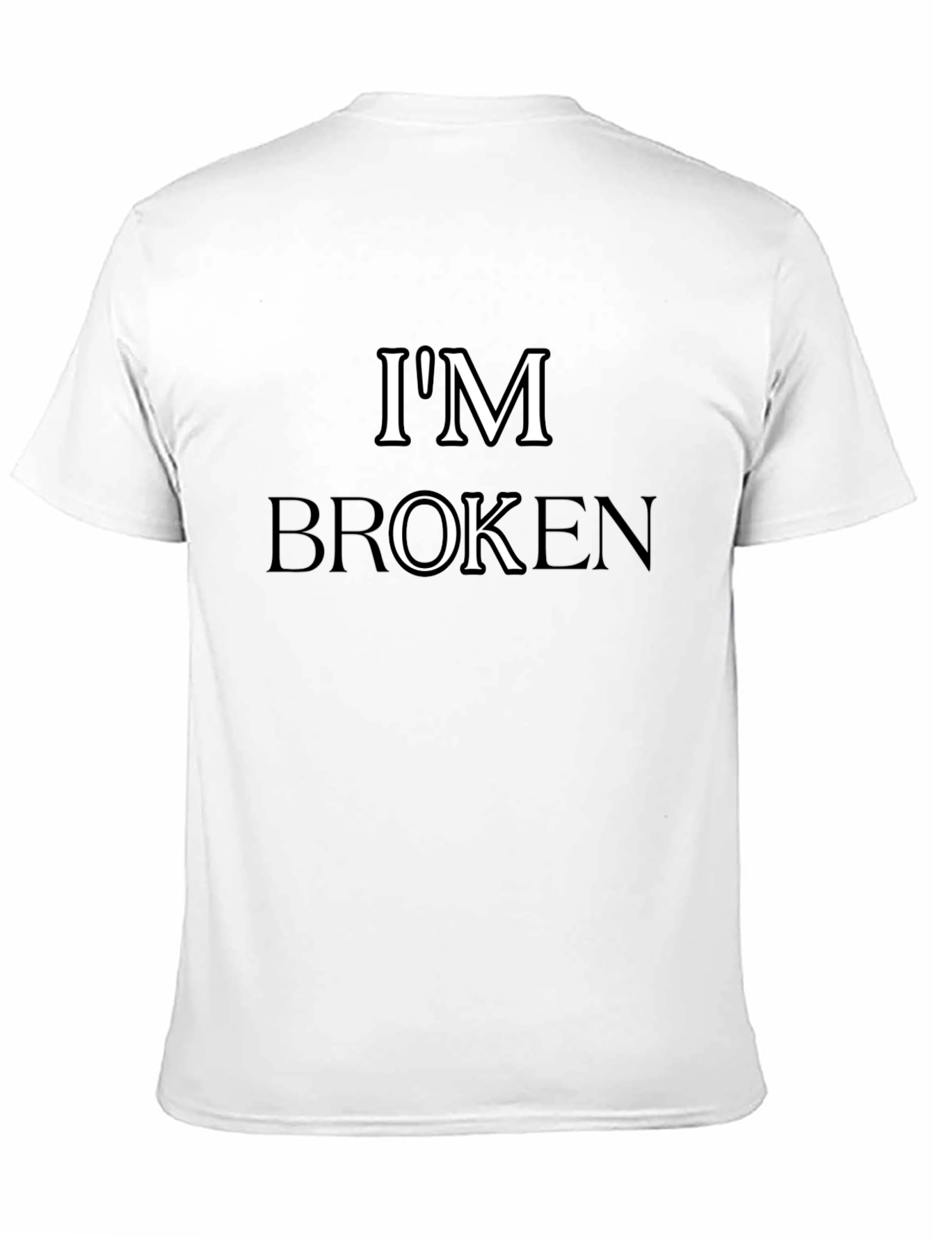 Im Broken Graphic Tee - Mens Black T-Shirt