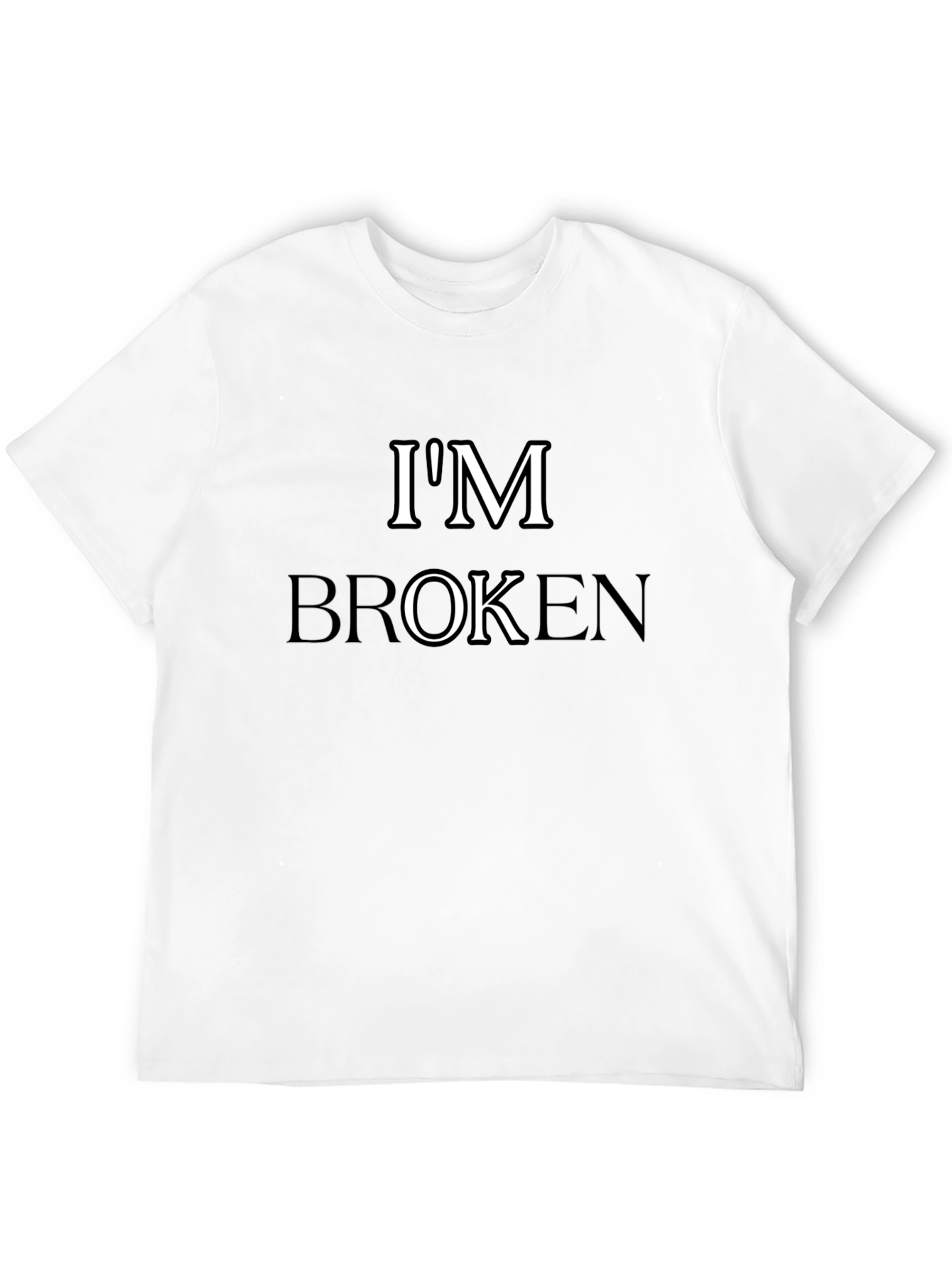 Im Broken Graphic Tee - Mens Black T-Shirt