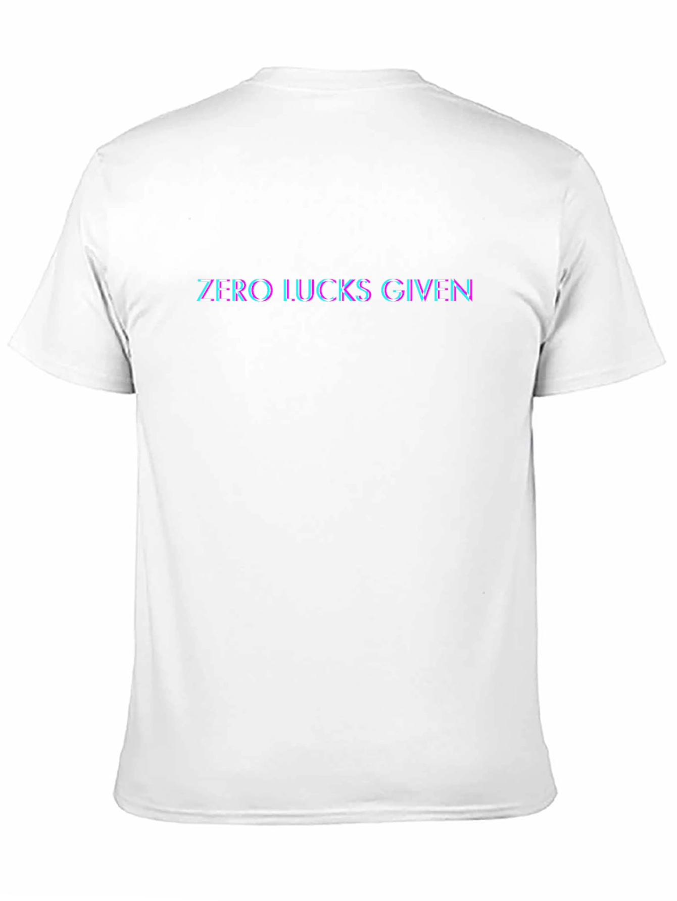 Zero Lucks Given Graphic Black T-Shirt