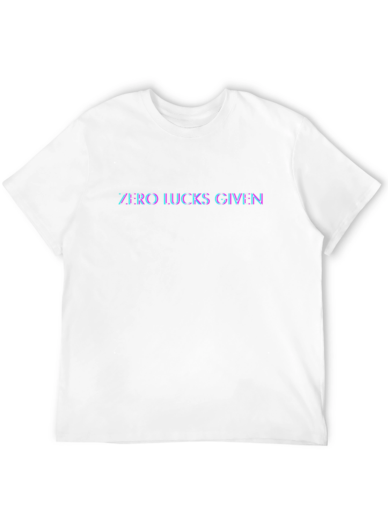 Zero Lucks Given Graphic Black T-Shirt