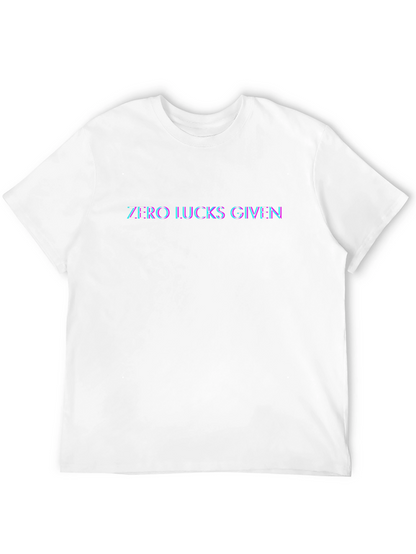 Zero Lucks Given Graphic Black T-Shirt