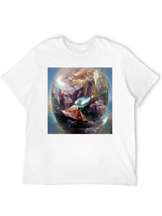 Gemstone Orb Graphic Tee - Unique Design