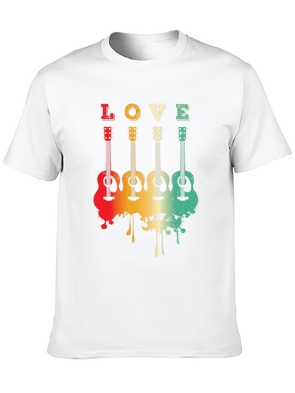 Love Guitar Tee - Retro Music Lover T-Shirt