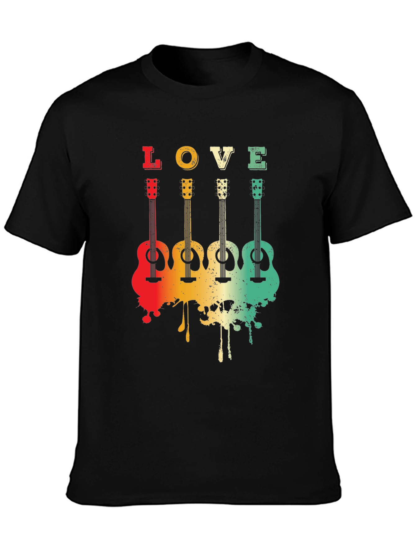 Love Guitar Tee - Retro Music Lover T-Shirt
