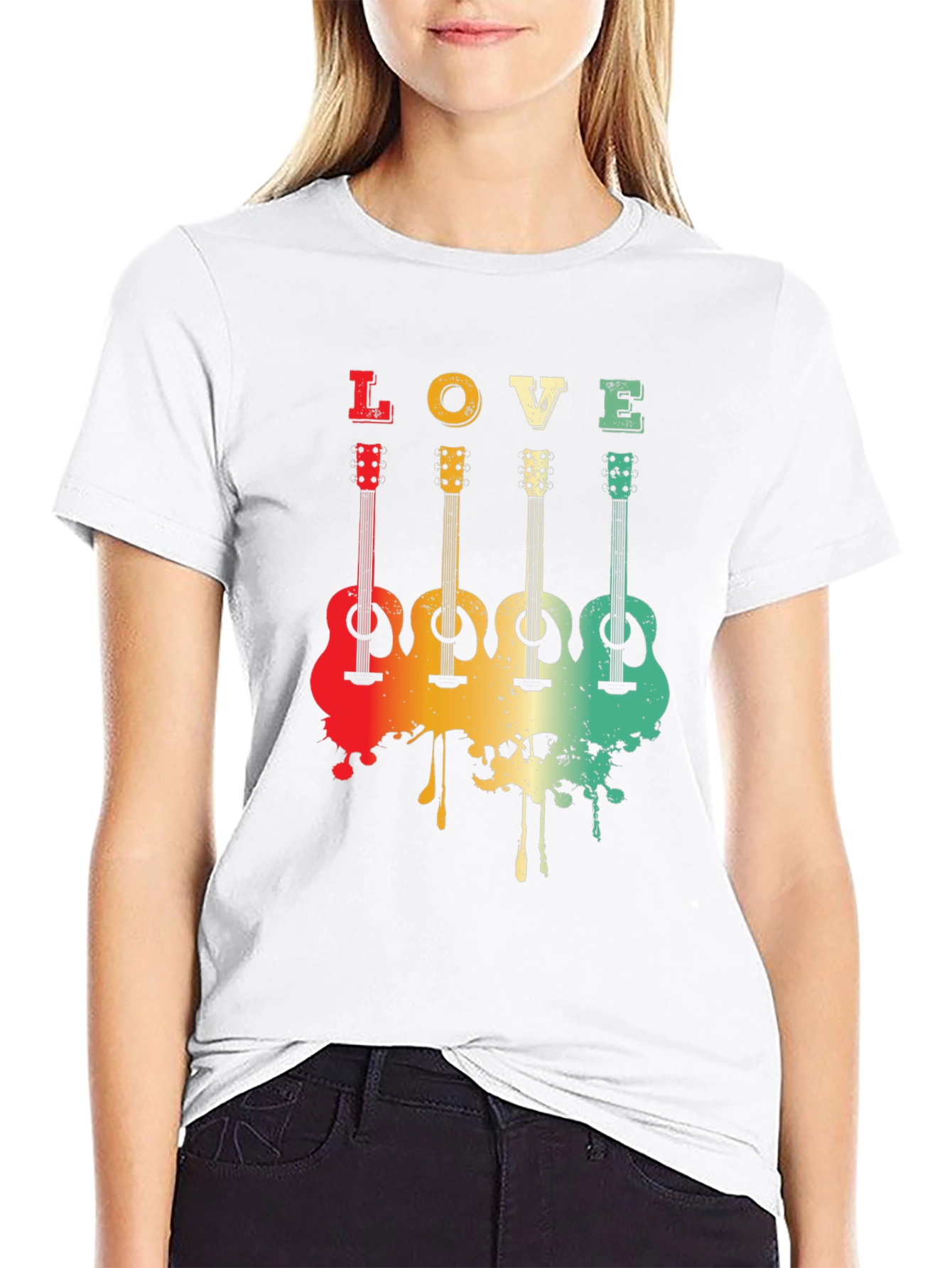 Love Guitar Tee - Retro Music Lover T-Shirt