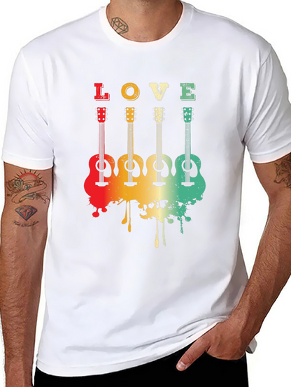 Love Guitar Tee - Retro Music Lover T-Shirt