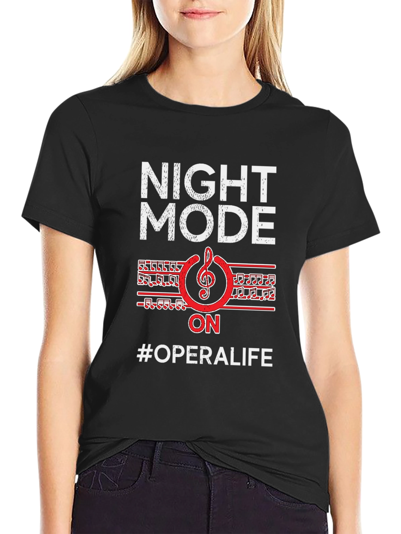 Night Mode On #OperaLife Graphic T-Shirt