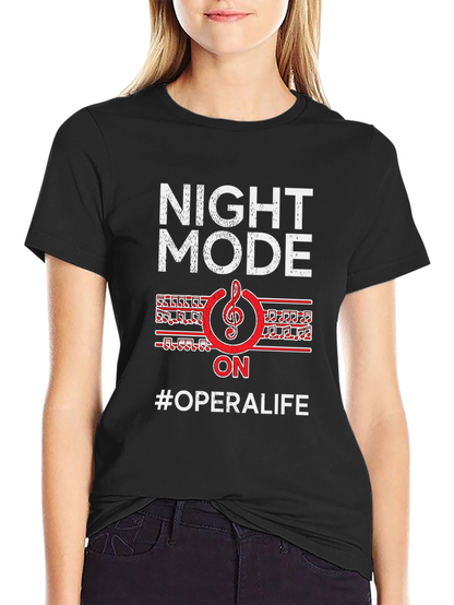 Night Mode On #OperaLife Graphic T-Shirt