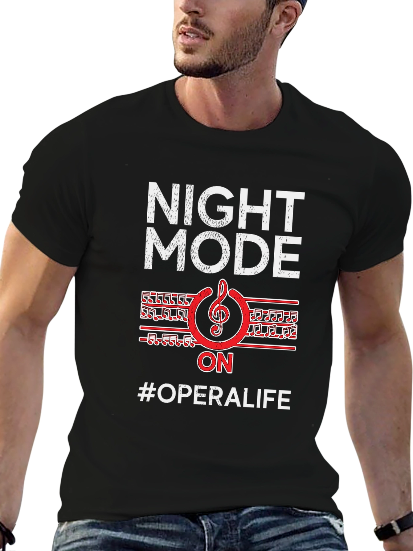 Night Mode On #OperaLife Graphic T-Shirt