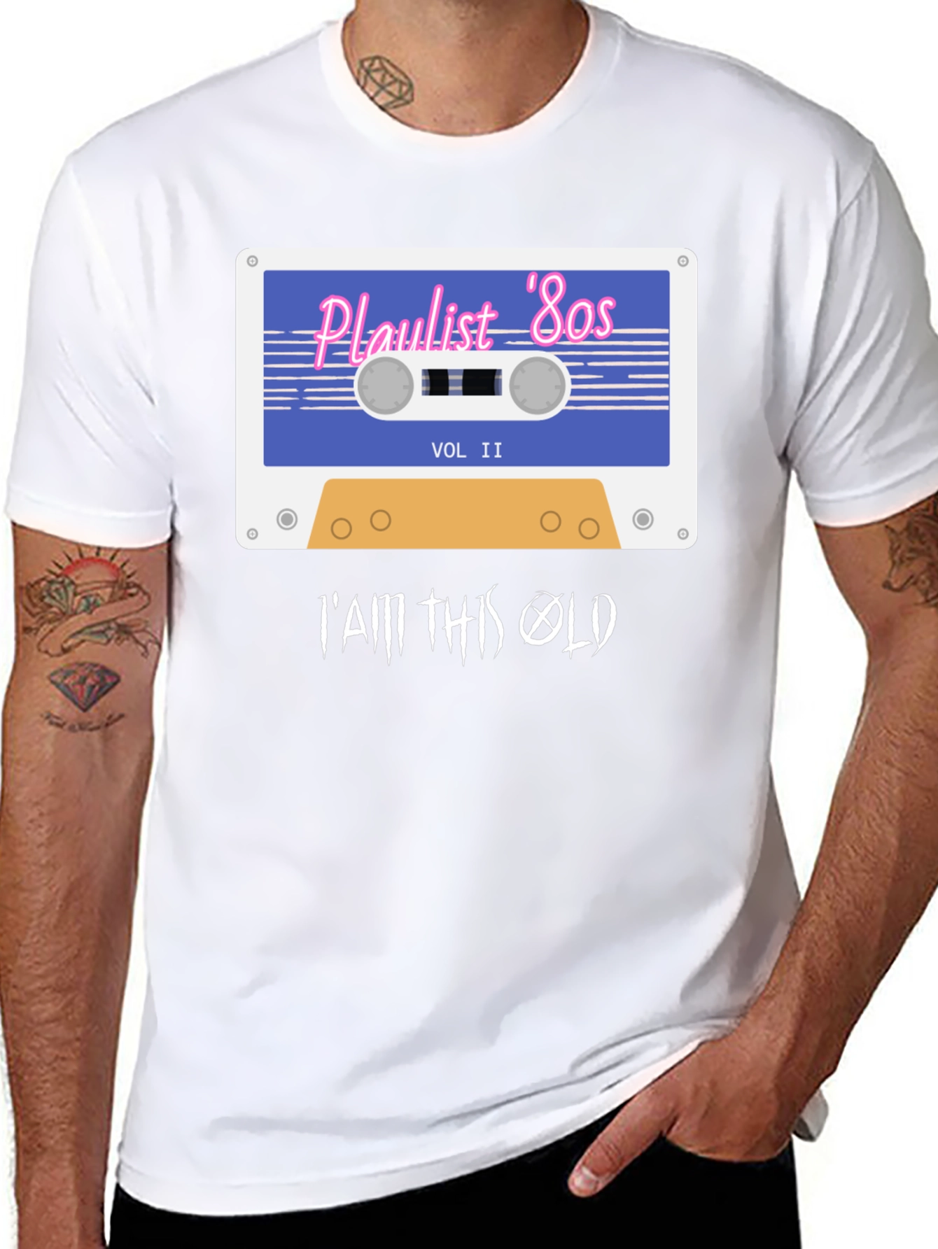 Playlist 80s Retro Cassette T-Shirt