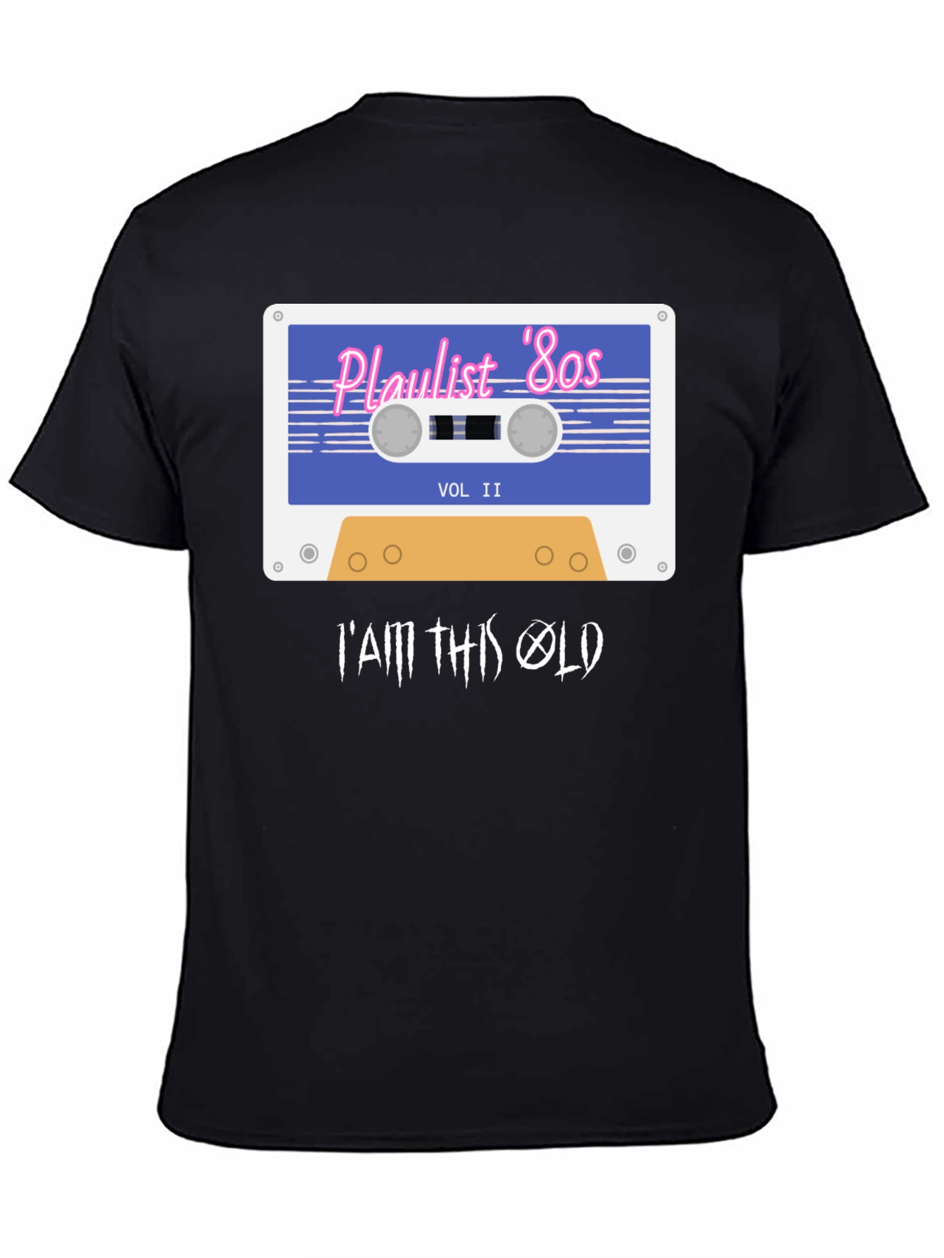 Playlist 80s Retro Cassette T-Shirt