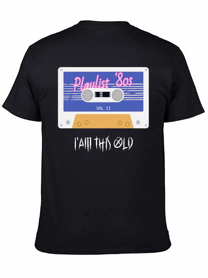 Playlist 80s Retro Cassette T-Shirt