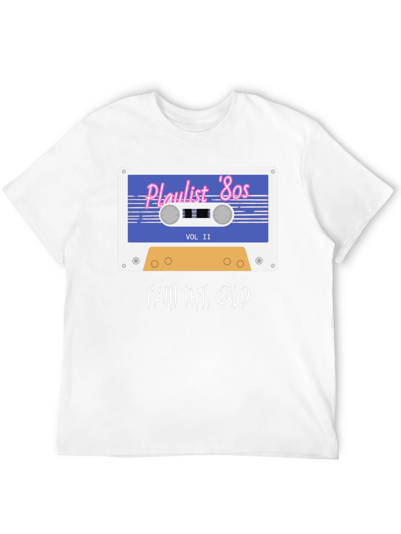 Playlist 80s Retro Cassette T-Shirt