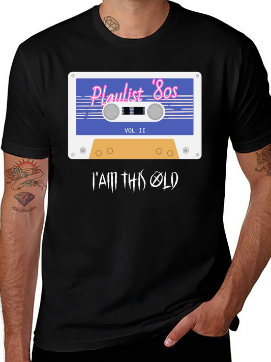 Playlist 80s Retro Cassette T-Shirt