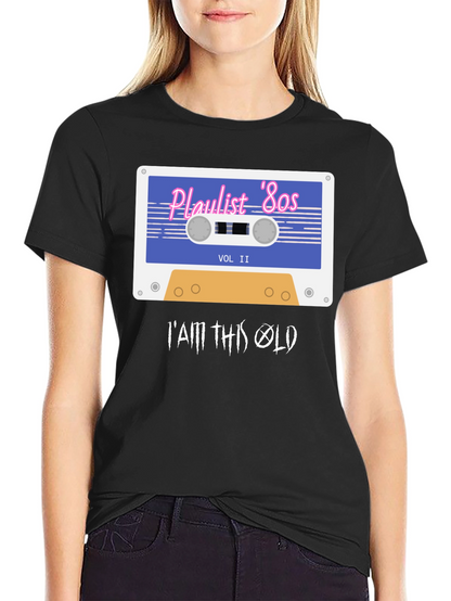 Playlist 80s Retro Cassette T-Shirt