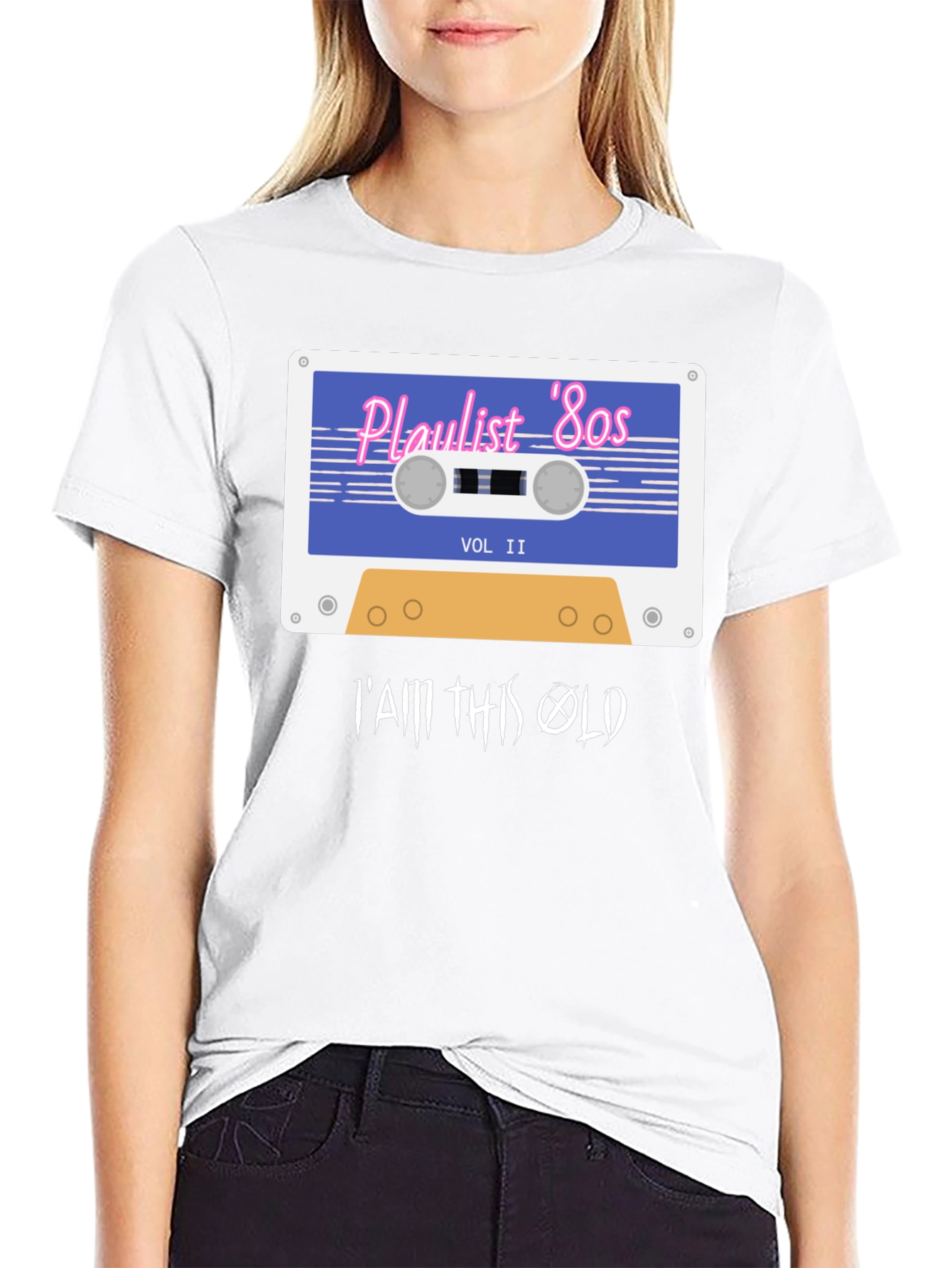 Playlist 80s Retro Cassette T-Shirt