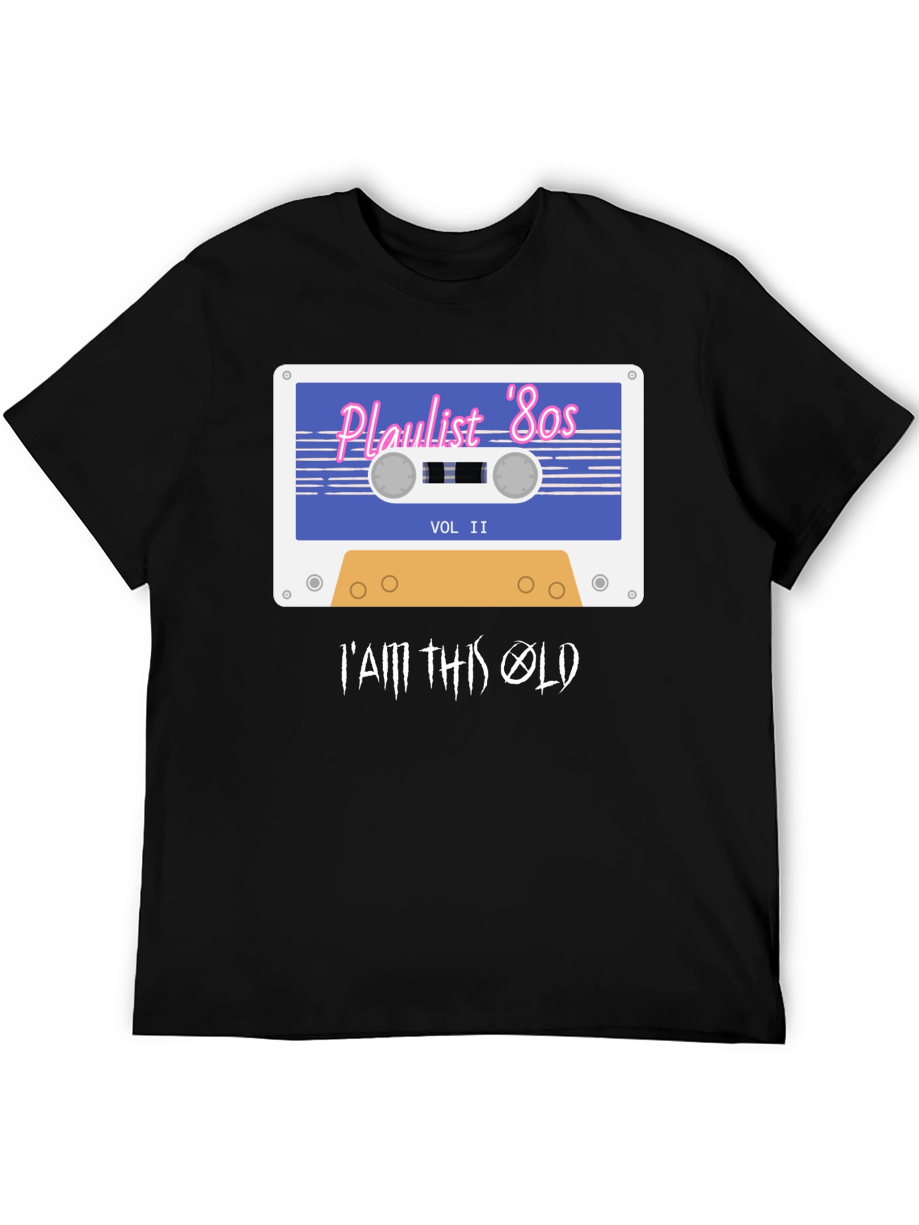 Playlist 80s Retro Cassette T-Shirt