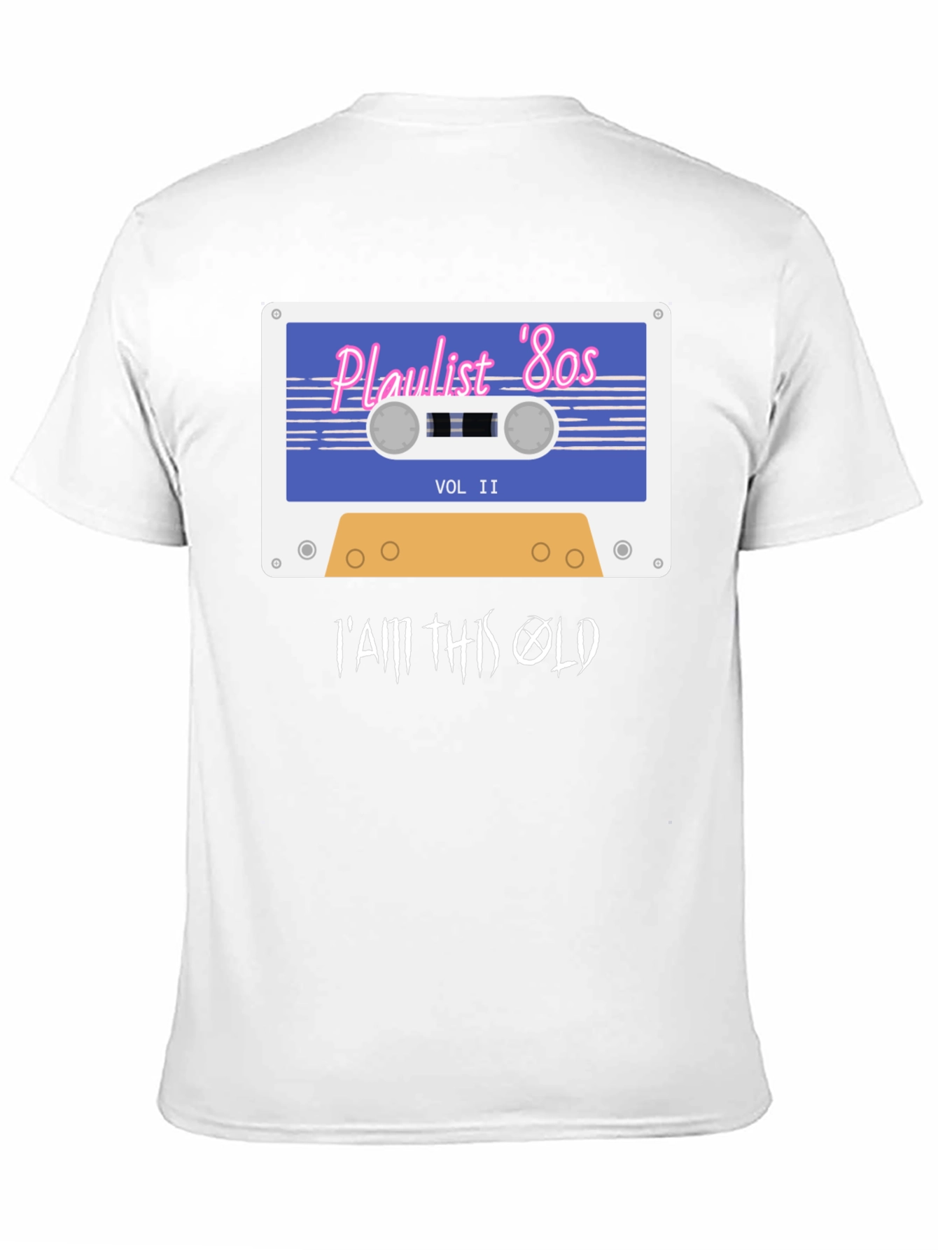 Playlist 80s Retro Cassette T-Shirt