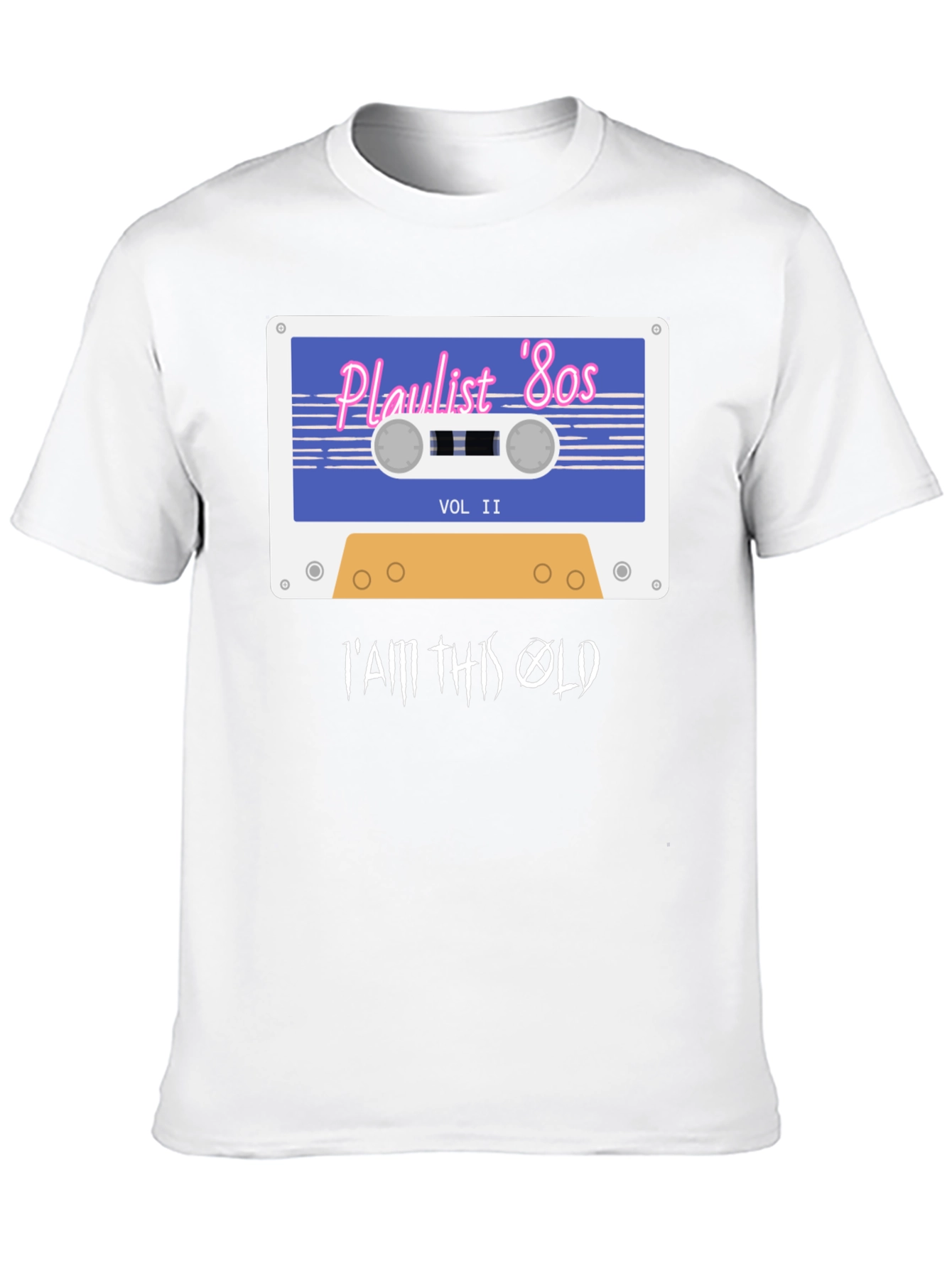 Playlist 80s Retro Cassette T-Shirt