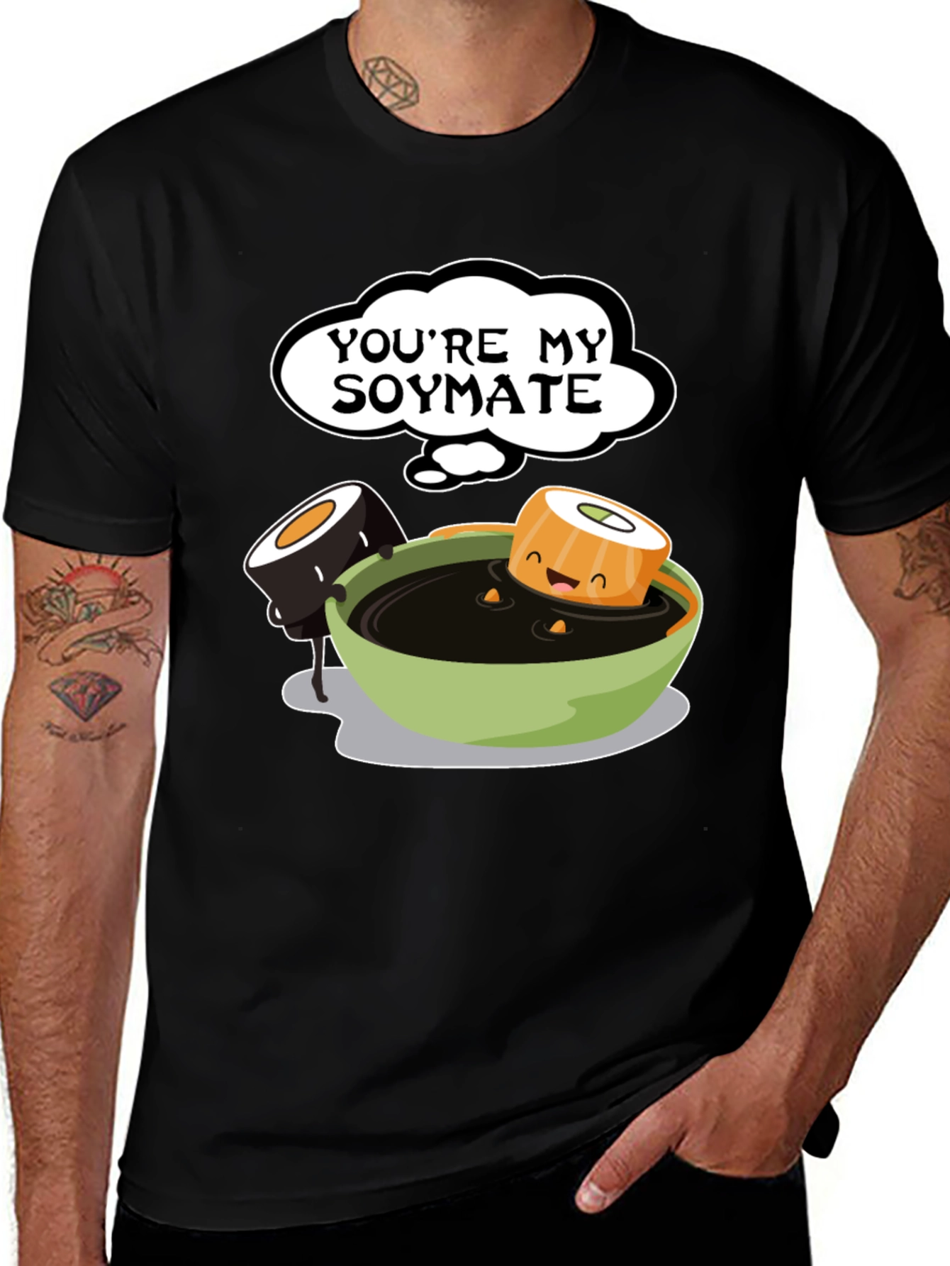 Youre My Soymate T-Shirt - Cute Sushi Graphic Tee