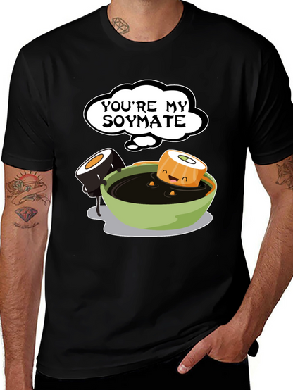 Youre My Soymate T-Shirt - Cute Sushi Graphic Tee