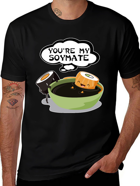 Youre My Soymate T-Shirt - Cute Sushi Graphic Tee