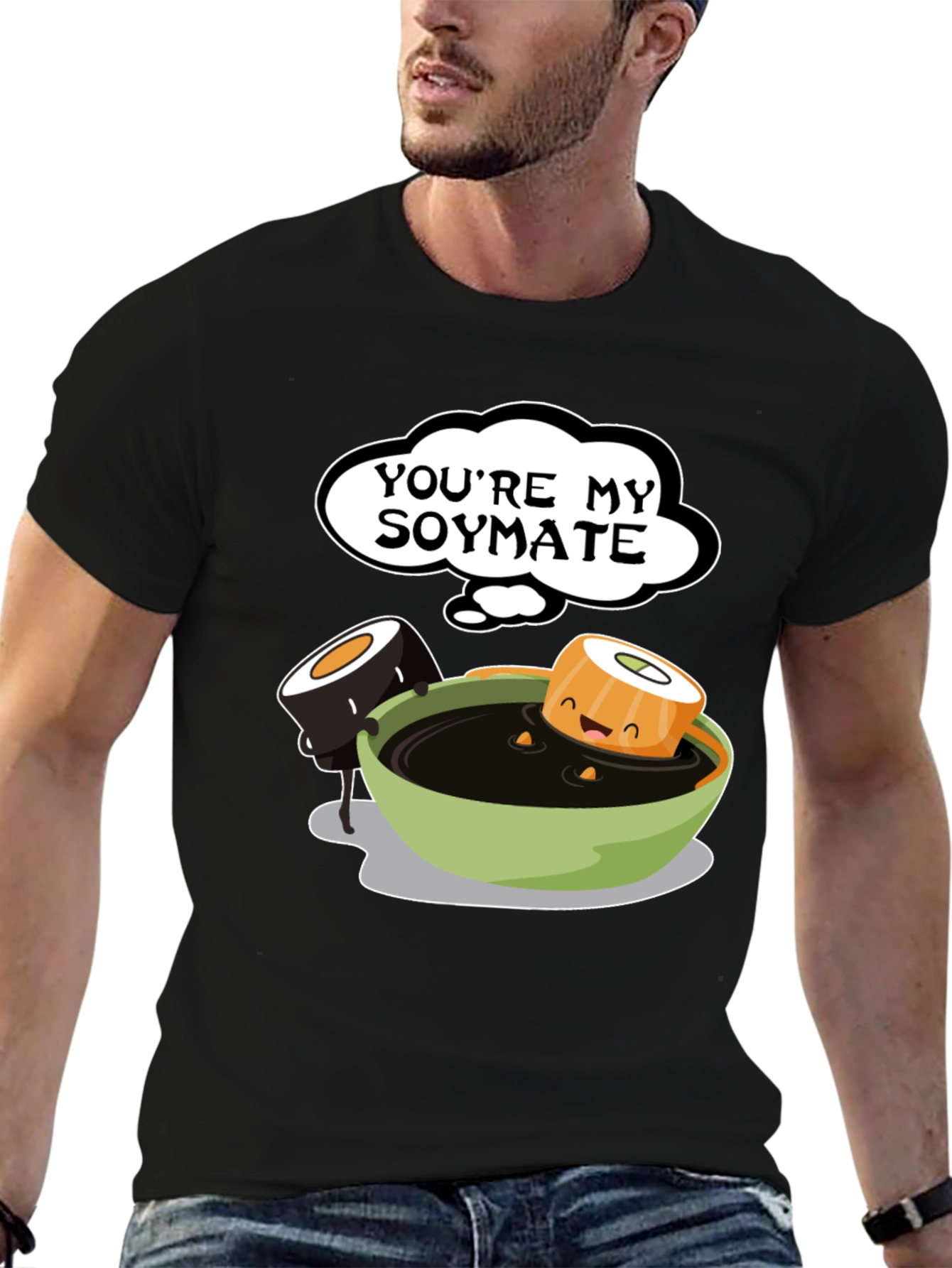 Youre My Soymate T-Shirt - Cute Sushi Graphic Tee