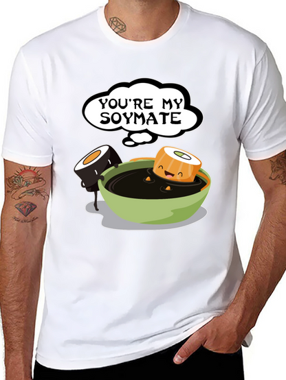 Youre My Soymate T-Shirt - Cute Sushi Graphic Tee