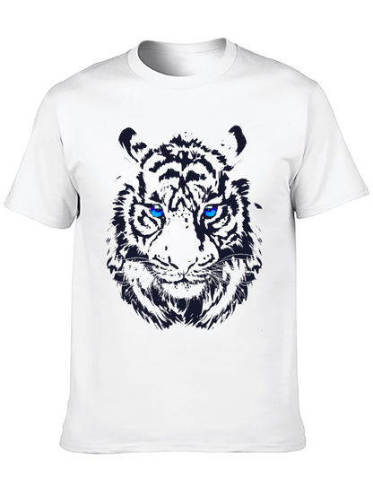 Black Tiger Graphic Tee - Bold Eye-Catching Design