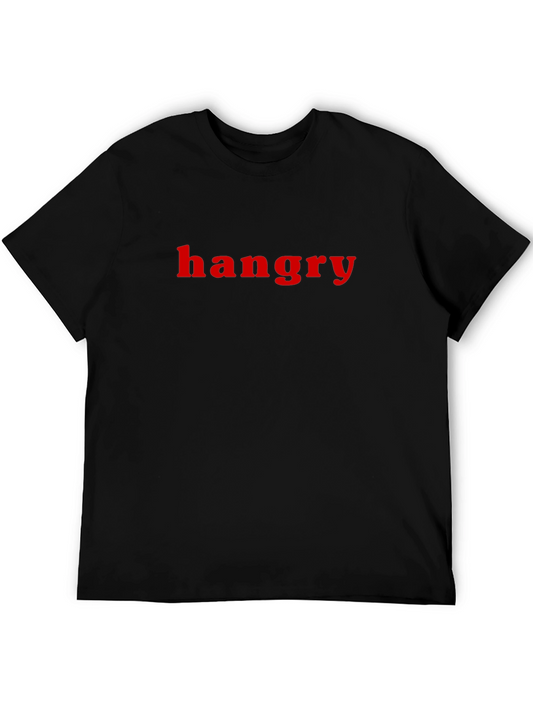 Hangry Graphic Tee - Black Crewneck T-Shirt