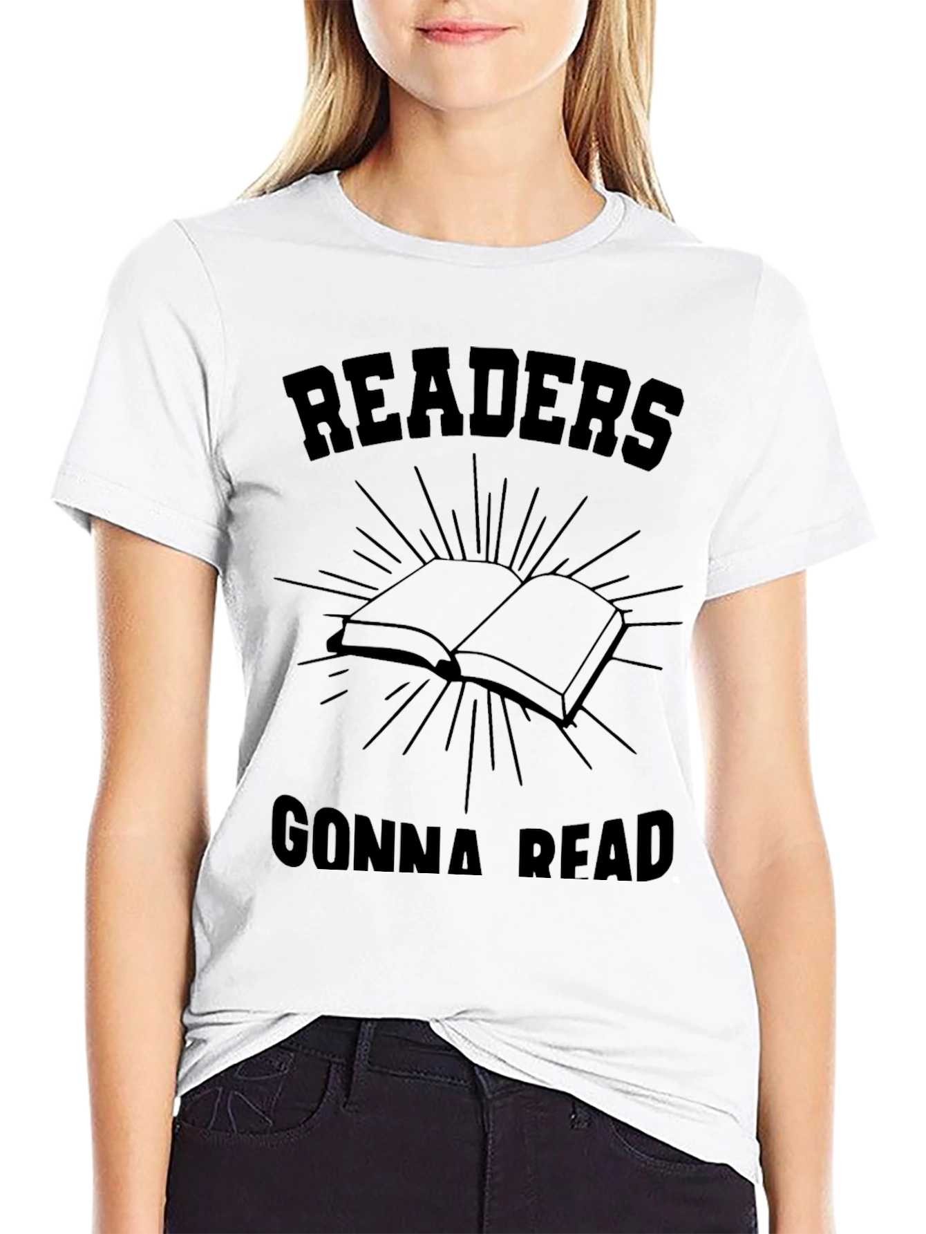 Readers Gonna Read Black Graphic Tee
