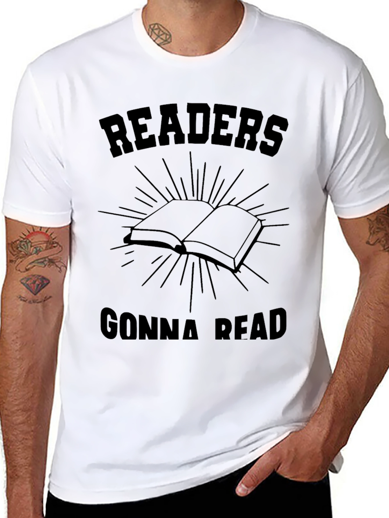 Readers Gonna Read Black Graphic Tee