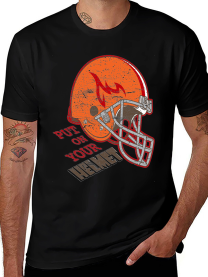 Put On Your Helmet Graphic T-Shirt