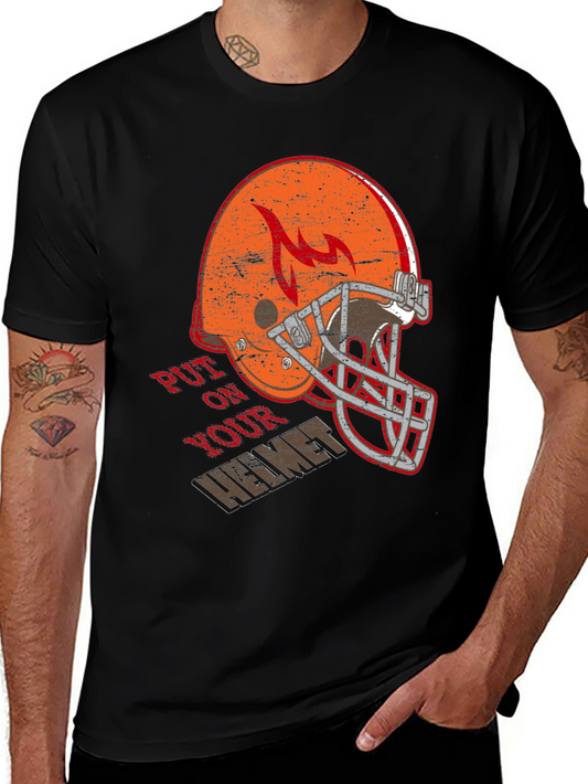 Put On Your Helmet Graphic T-Shirt