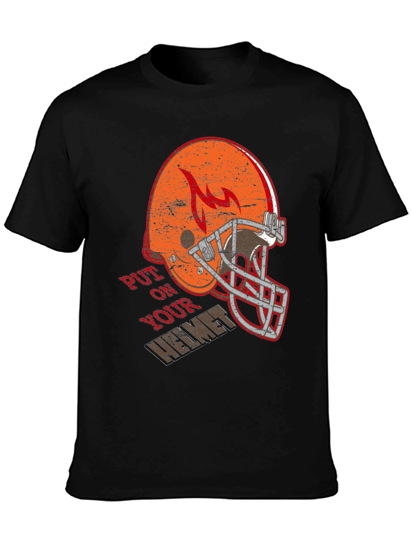 Put On Your Helmet Graphic T-Shirt