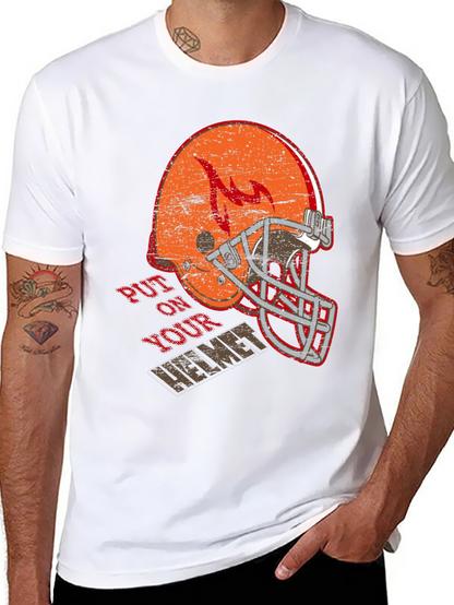 Put On Your Helmet Graphic T-Shirt